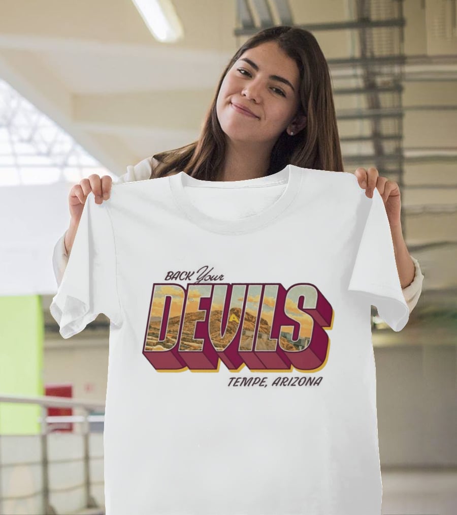 Sun Devil Athletics Back Your Devils Landscape T-Shirt