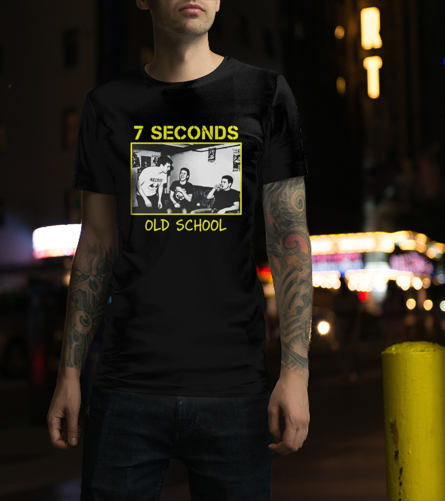 7 Seconds Old School Necros Punk Band Scene T-Shirt