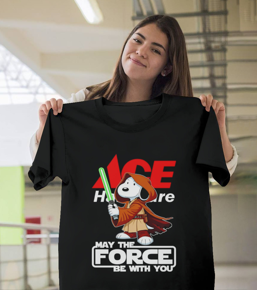 ACE Hardware May The Force Be With You Snoopy Star Wars T-Shirt