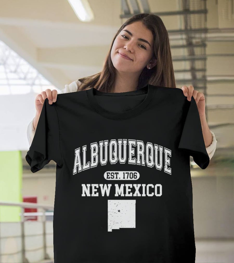 Albuquerque New Mexico Est 1706 Varsity T-Shirt