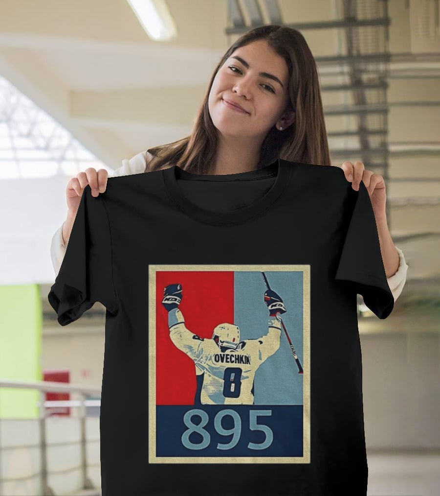 Ovechkin 895 Washington Capitals Hockey Record T-Shirt