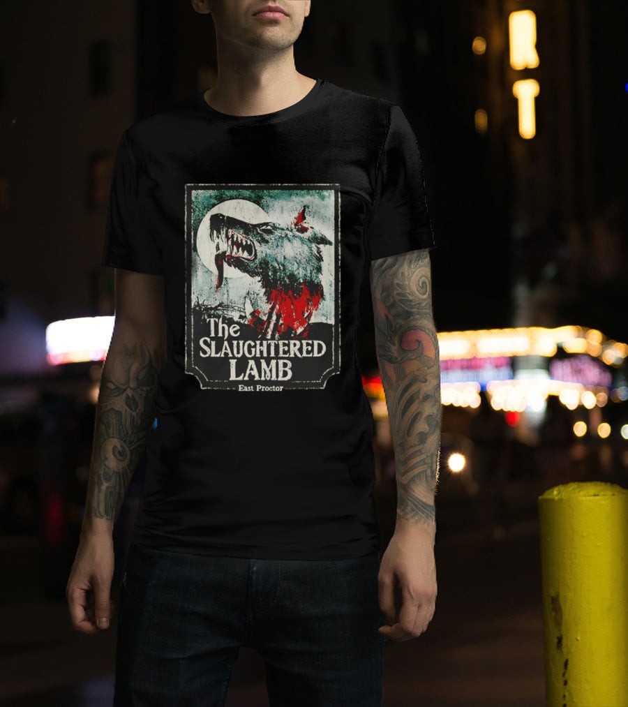 The Slaughtered Lamb East Proctor Werewolf Blood Moon Iconic Horror T-Shirt