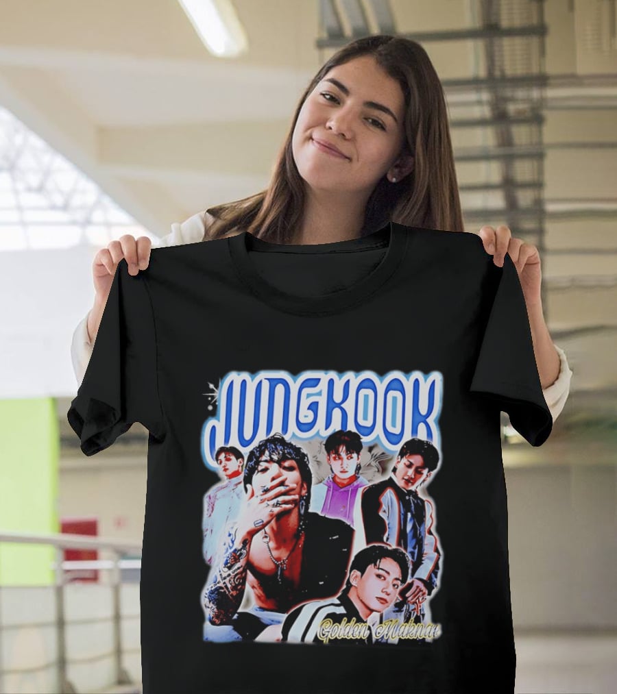 Jungkook Golden Maknae Multicolor Fashion T-Shirt
