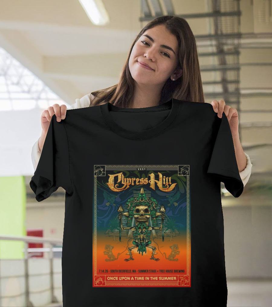 Cypress Hill XXXV Once Upon A Time In The Summer South Deerfield MA Tree House Brewing July 14 2026 T-Shirt