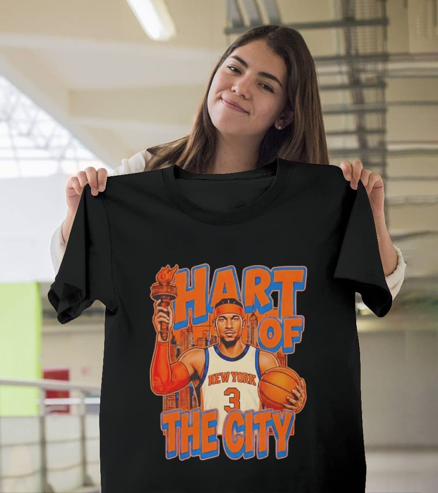 New York Knicks Josh Hart Of The City Basketball Torch Player T-Shirt