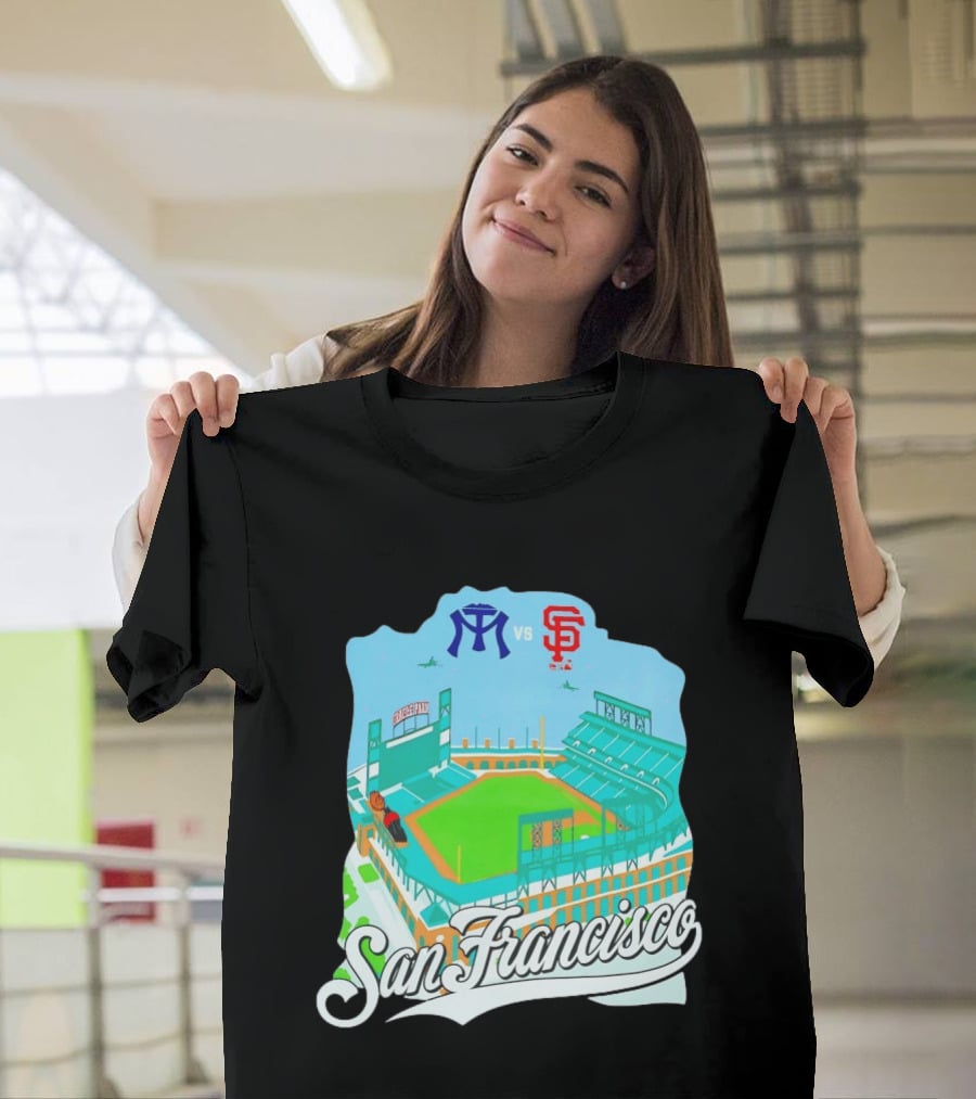New York Mets VS San Francisco Giants Oracle Park San Francisco T-Shirt