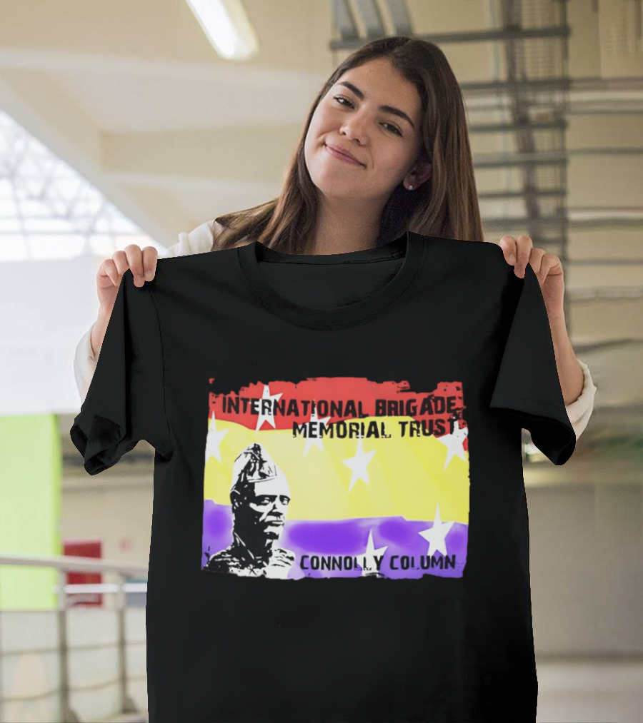 International Brigade Memorial Trust Connolly Column Star Flag T-Shirt