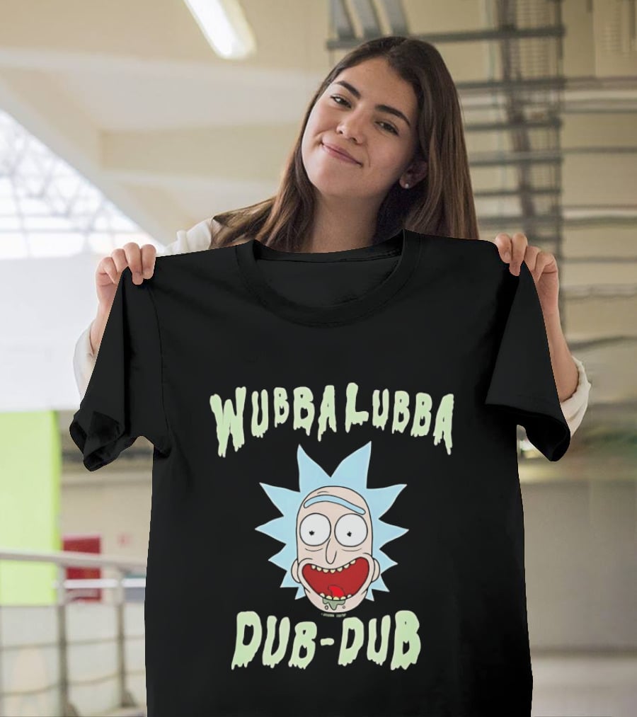 Wubbalubba Dub Dub Rick Sanchez Face T-Shirt
