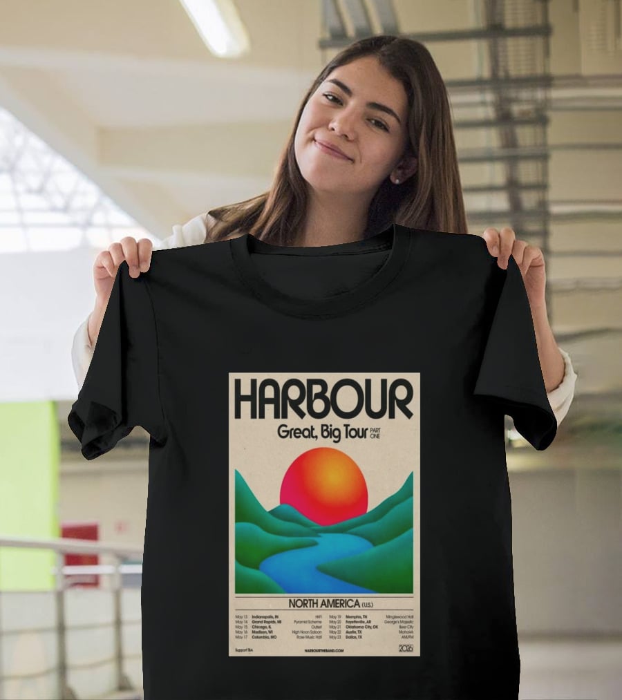 HARBOUR Great Big Tour Part One North America 2026 Dates And Locations T-Shirt