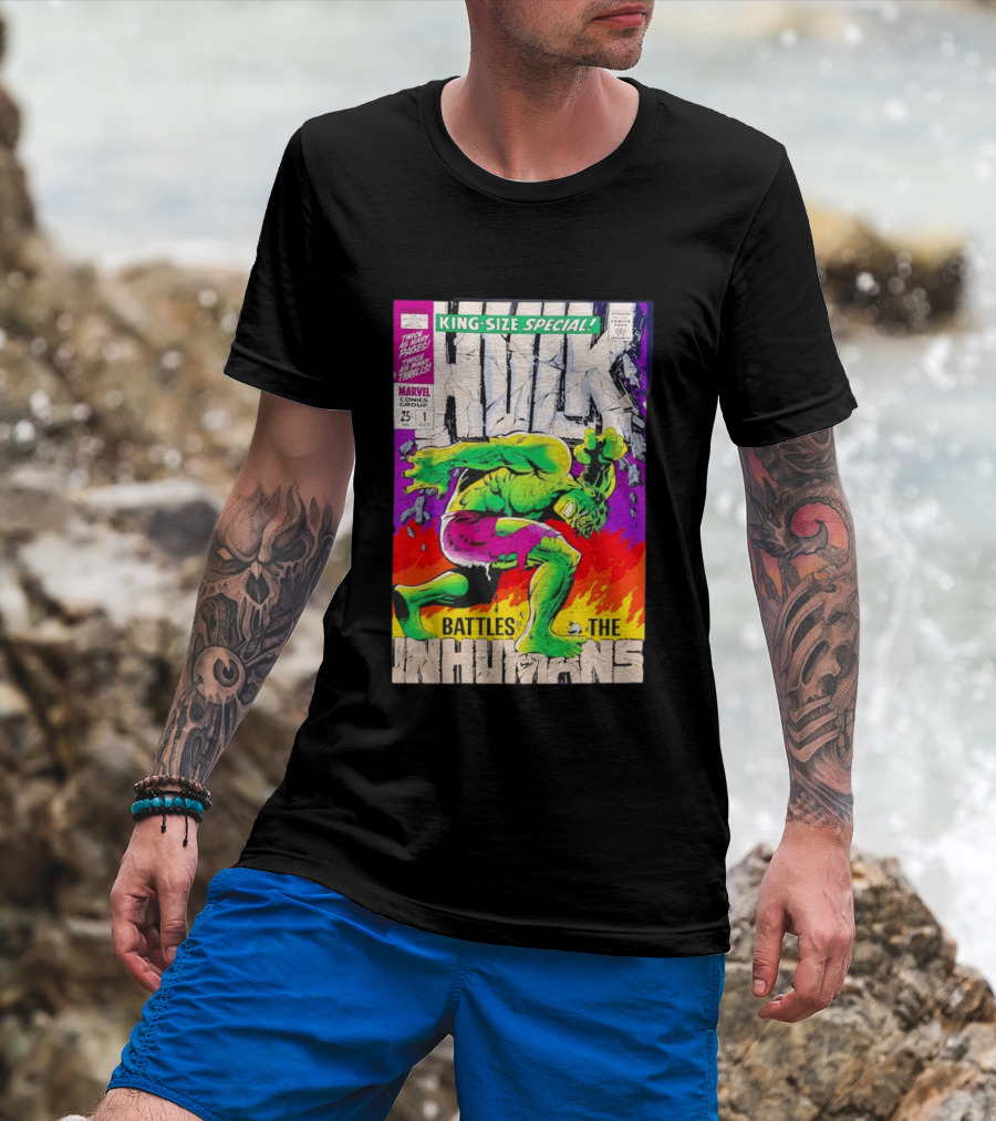 The Incredible Hulk King Size Special Battles The Inhumans Marvel Comics Group 1968 Cover T-Shirt