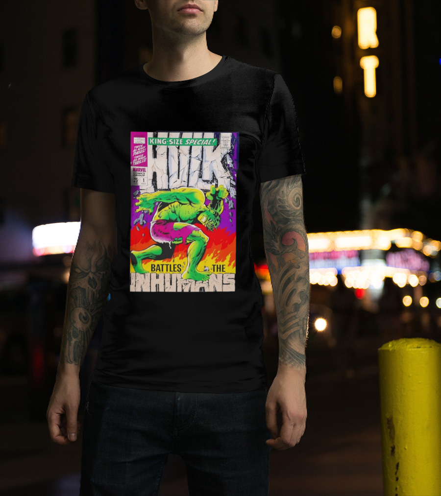 The Incredible Hulk King Size Special Battles The Inhumans Marvel Comics Group 1968 Cover T-Shirt