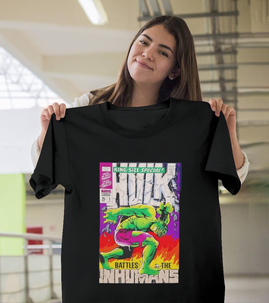 The Incredible Hulk King Size Special Battles The Inhumans Marvel Comics Group 1968 Cover T-Shirt