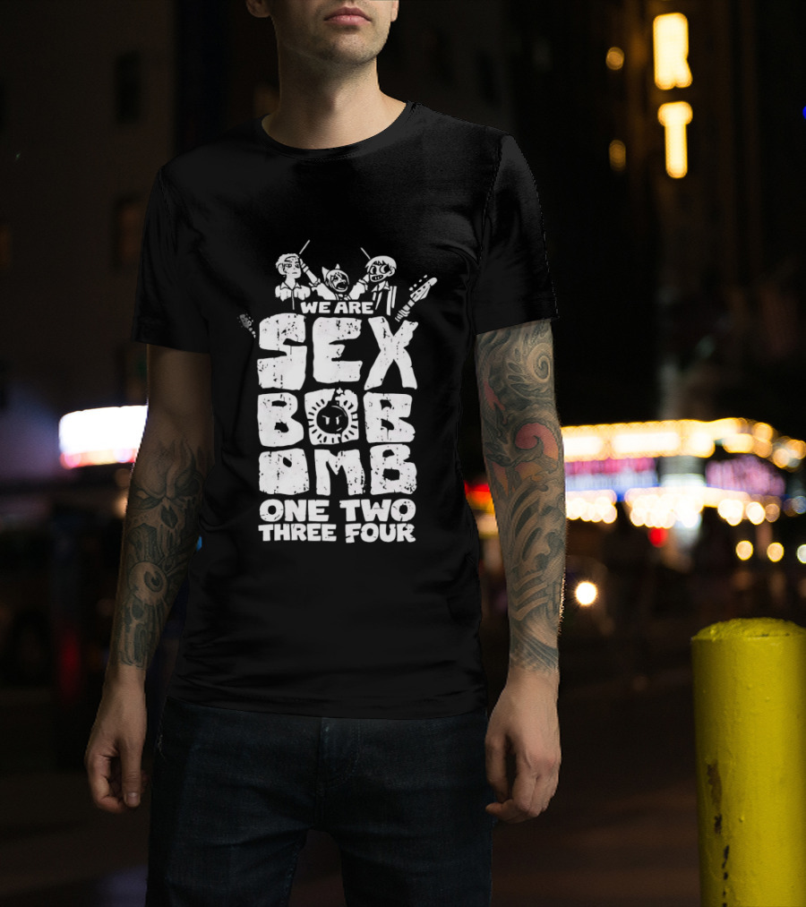 We Are Sex Bob Omb One Two Three Four Band T-Shirt