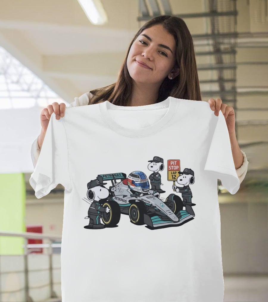 Kimi Antonelli Snoopy Petronas Pit Crew Lap 12 Formula 1 T-Shirt