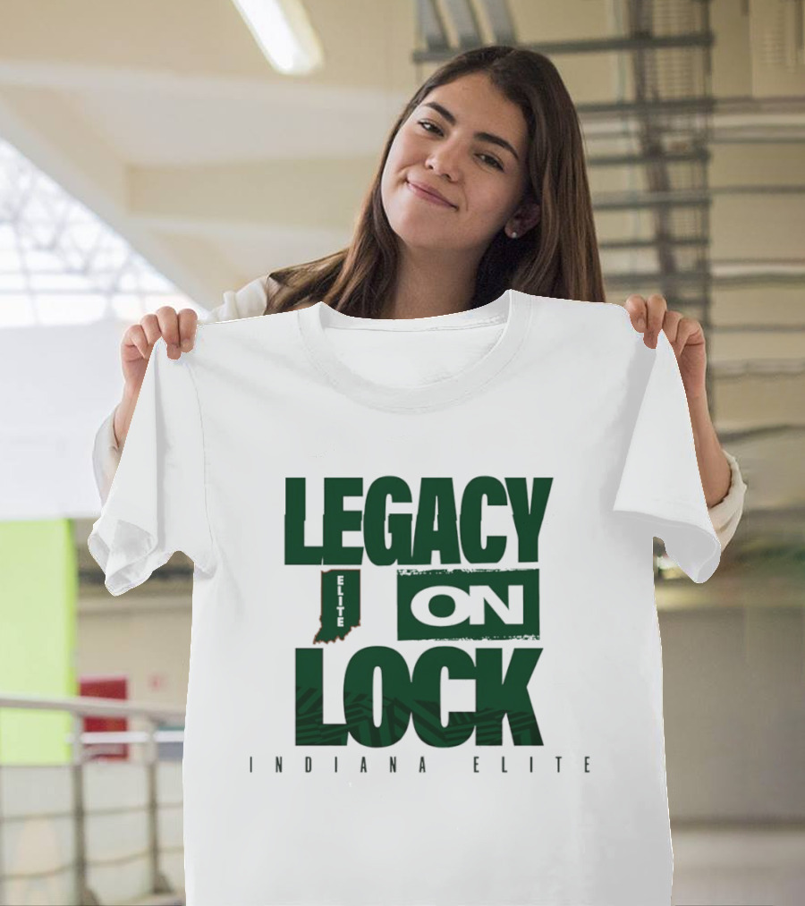 Legacy On Lock Indiana Elite Basketball State Pride T-Shirt