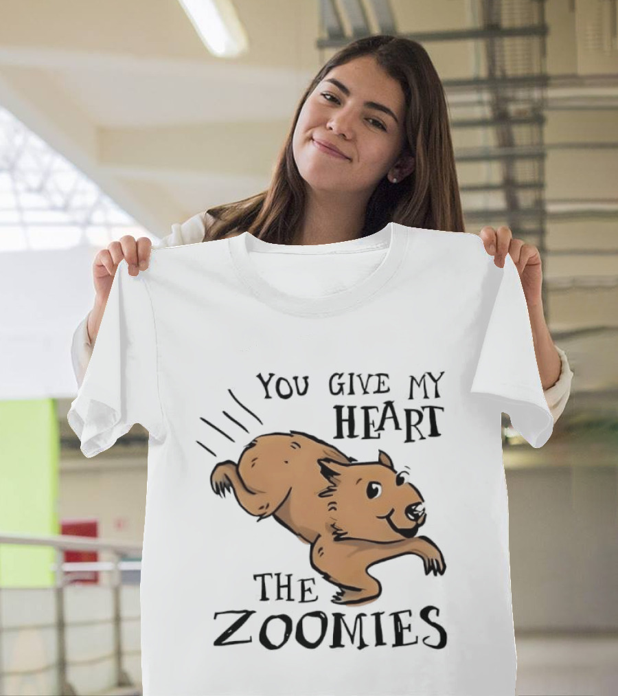 You Give My Heart The Zoomies Capybara T-Shirt