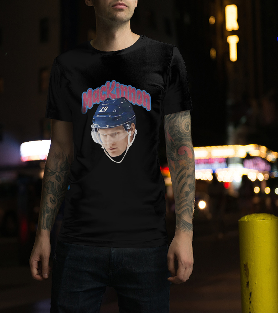 MacKinnon Big Head 29 Colorado Avalanche 26 T-Shirt