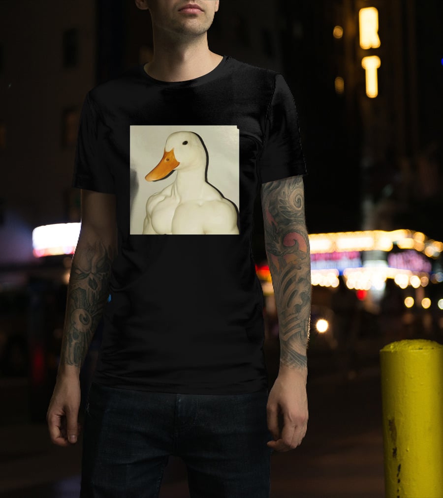 Muscle Goose Meme Buff Animal Bodybuilder Goose T-Shirt