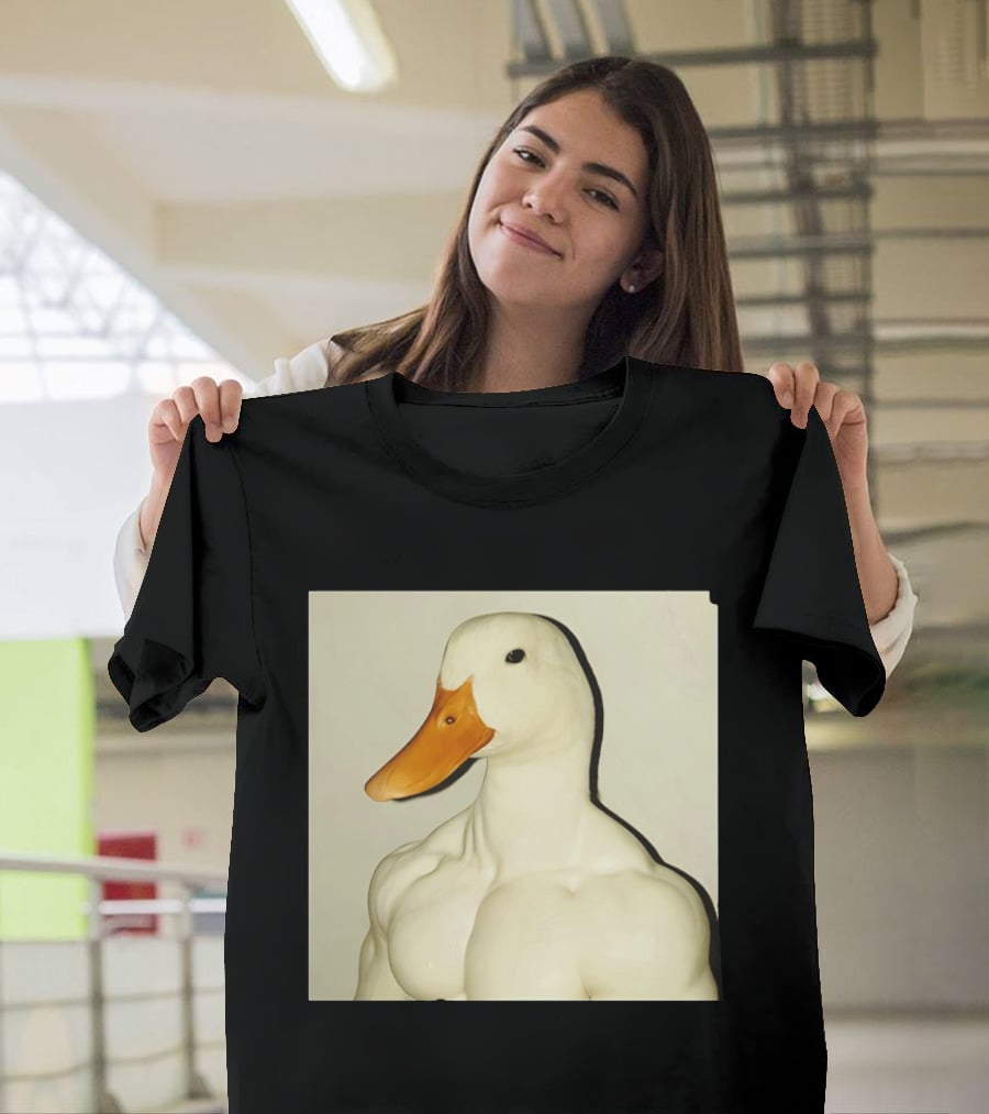 Muscle Goose Meme Buff Animal Bodybuilder Goose T-Shirt