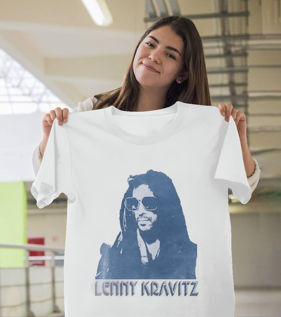 Lenny Kravitz Blue Sunglasses Las Vegas T-Shirt