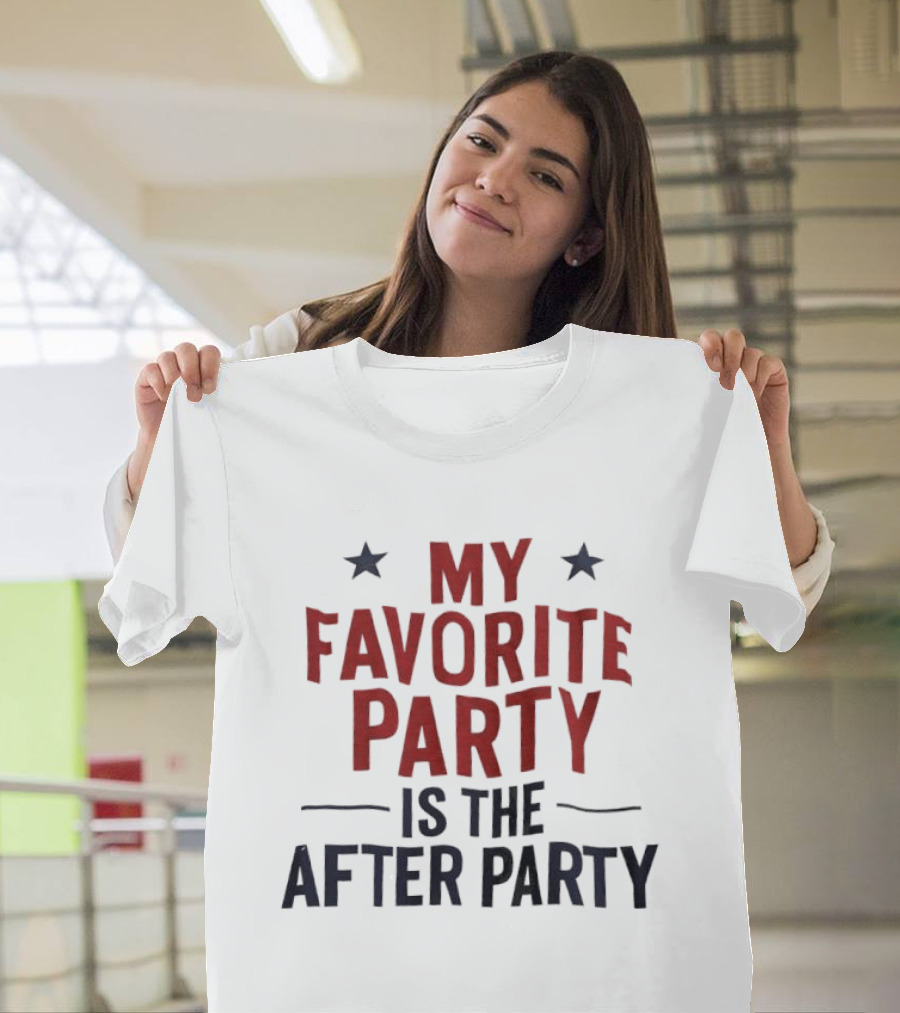 My Favorite Party Is The After Party Stars T-Shirt