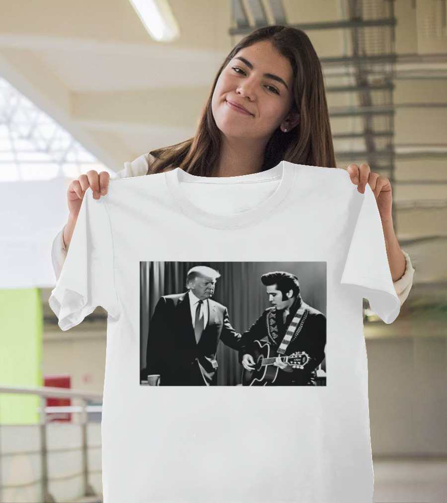 Trump Visits Graceland With Presley Guitar Moment T-Shirt
