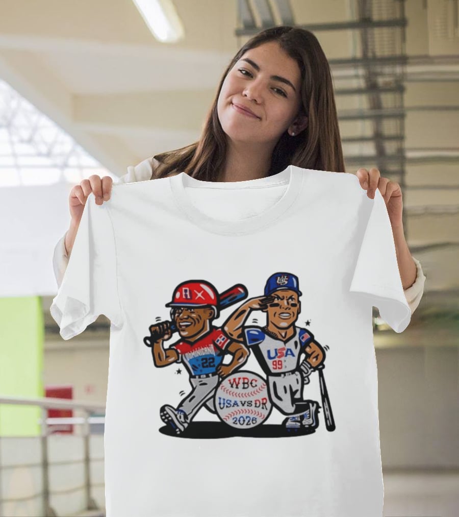 WBC Baseball 2026 USA Vs DR Dominicana 22 USA 99 T-Shirt