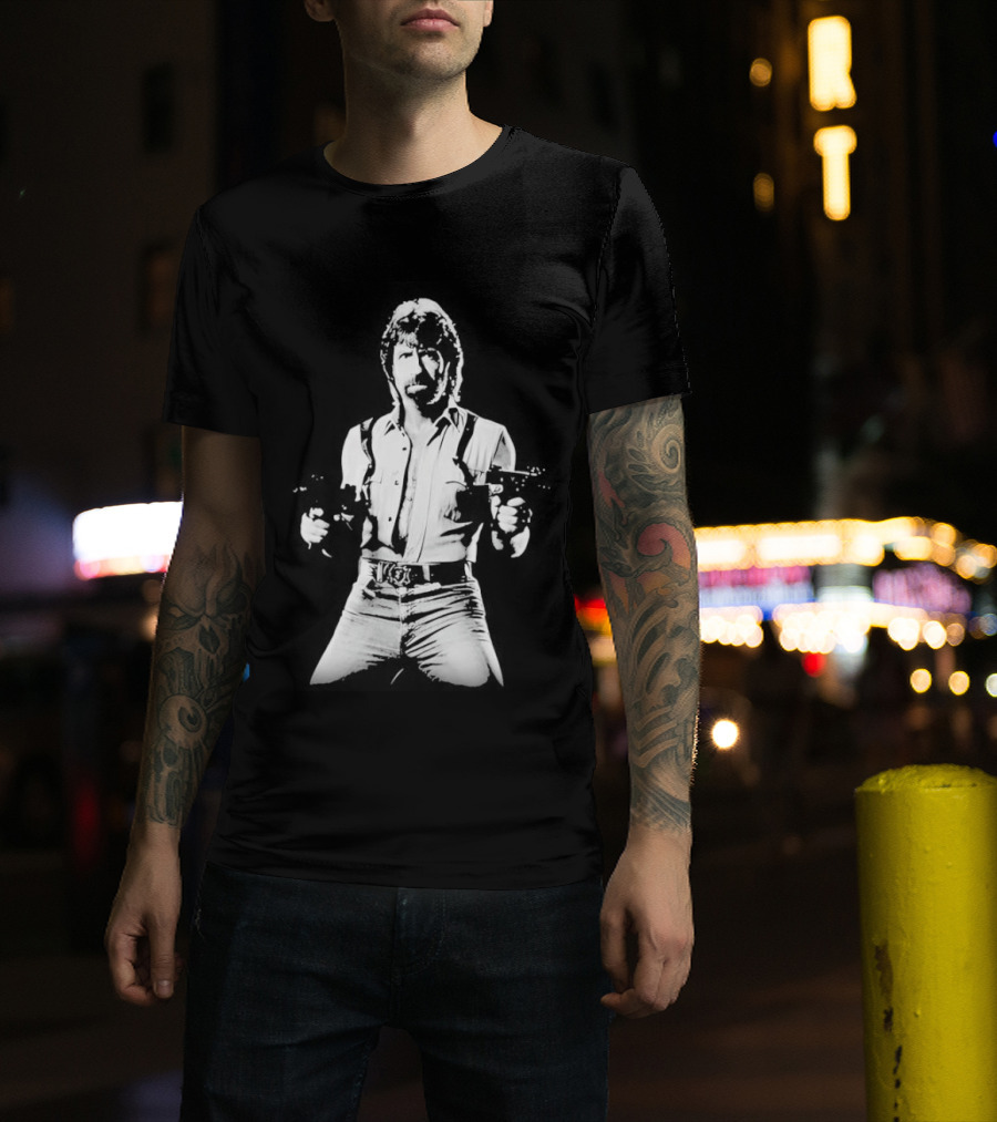 Chuck Norris Movie Star Icon Action Hero Television Series T-Shirt