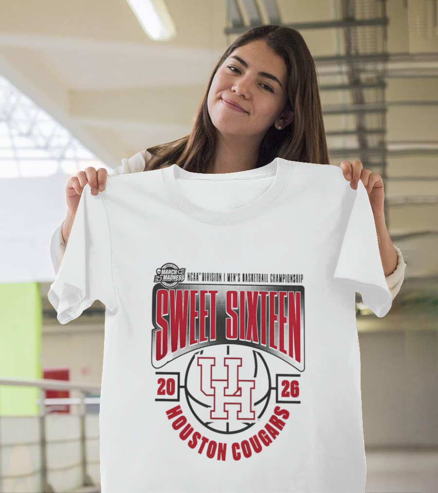 Houston Cougars 2026 NCAA Men's Basketball Championship Sweet Sixteen T-Shirt