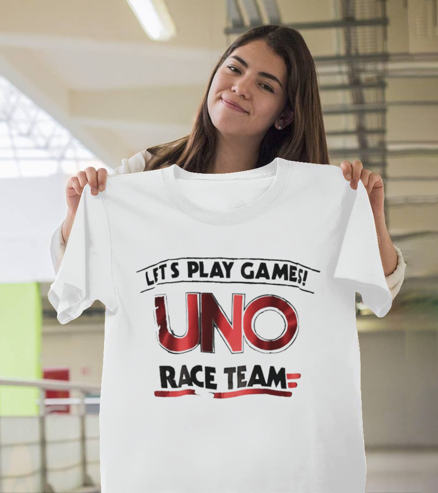 Let's Play Games Uno Race Team T-Shirt