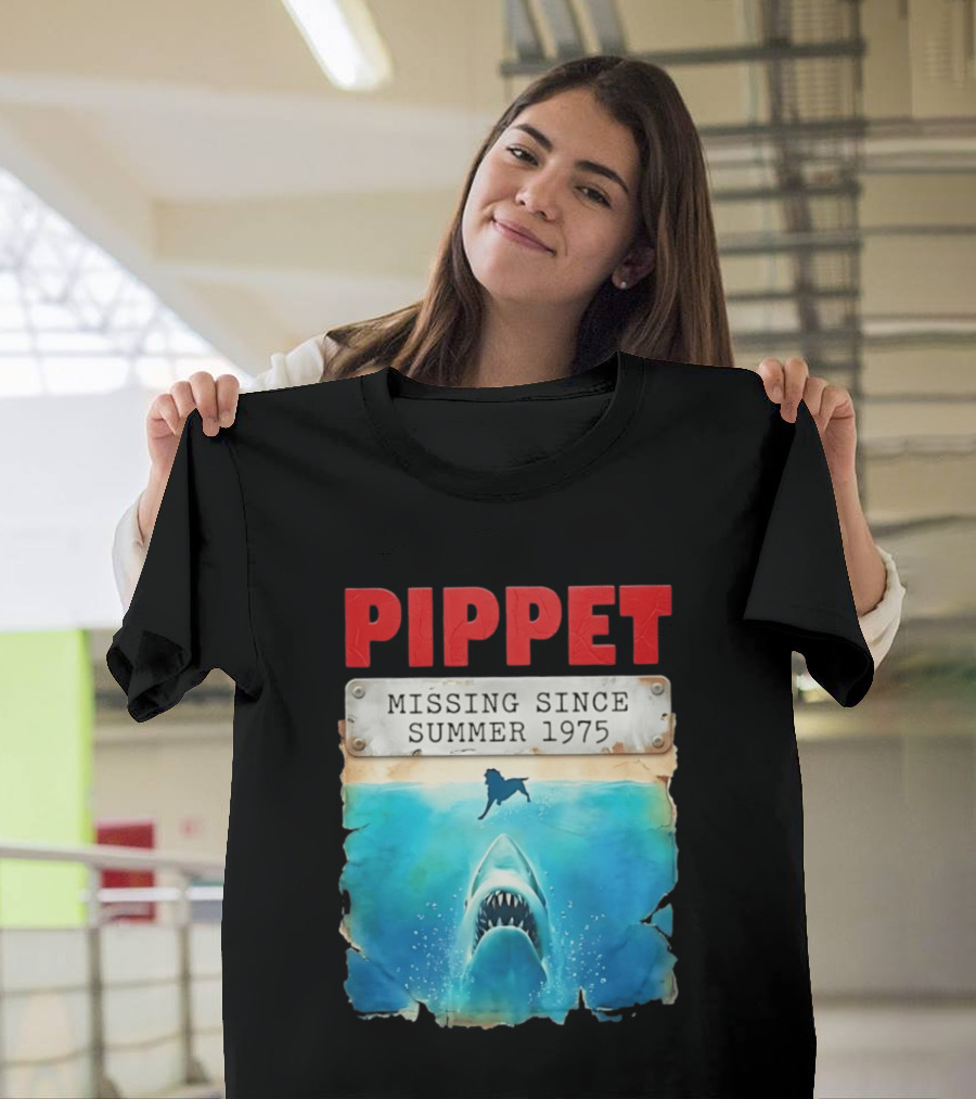 Pippet Missing Since Summer 1975 Shark Attack Scene T-Shirt