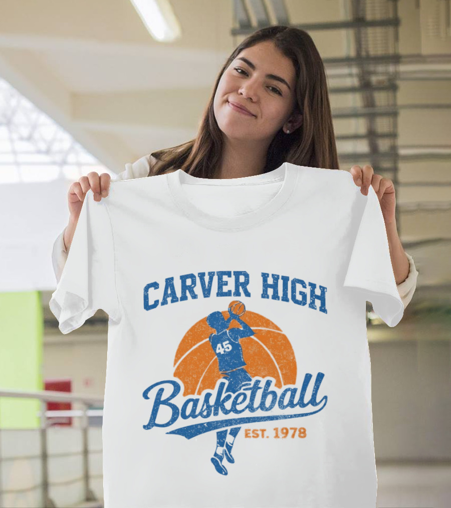 Carver High Basketball 45 Player Est 1978 T-Shirt