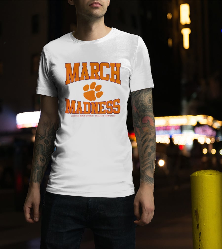 Clemson Tigers Women's Basketball NCAA March Madness 2026 Championship T-Shirt