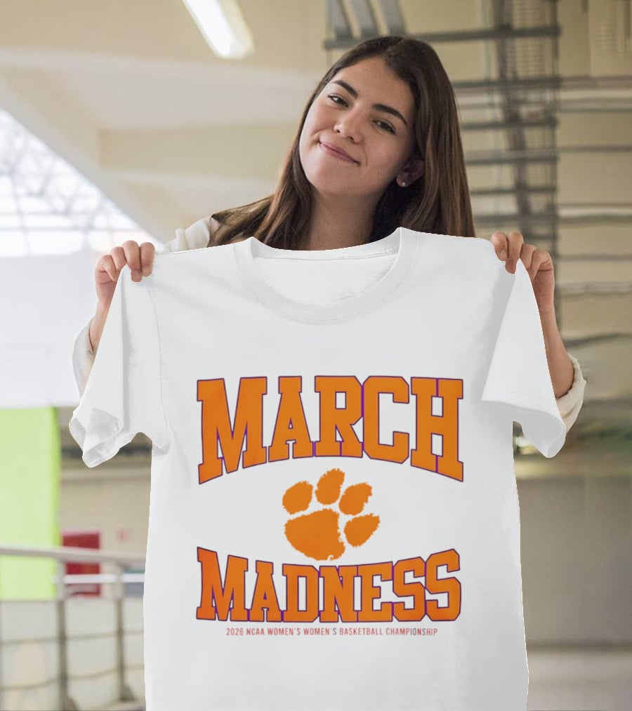 Clemson Tigers Women's Basketball NCAA March Madness 2026 Championship T-Shirt