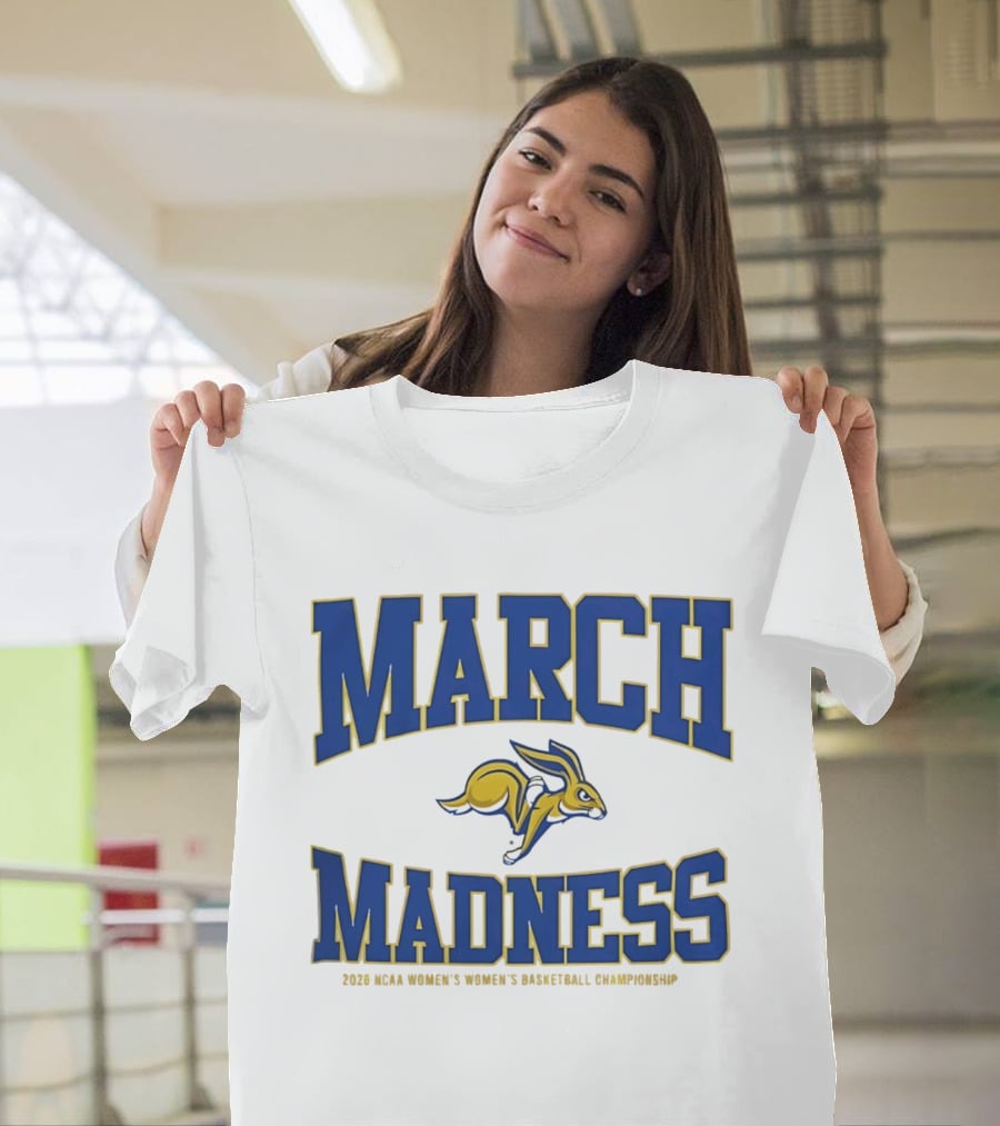 South Dakota State Jackrabbits NCAA 2026 Women's Basketball March Madness Championship T-Shirt