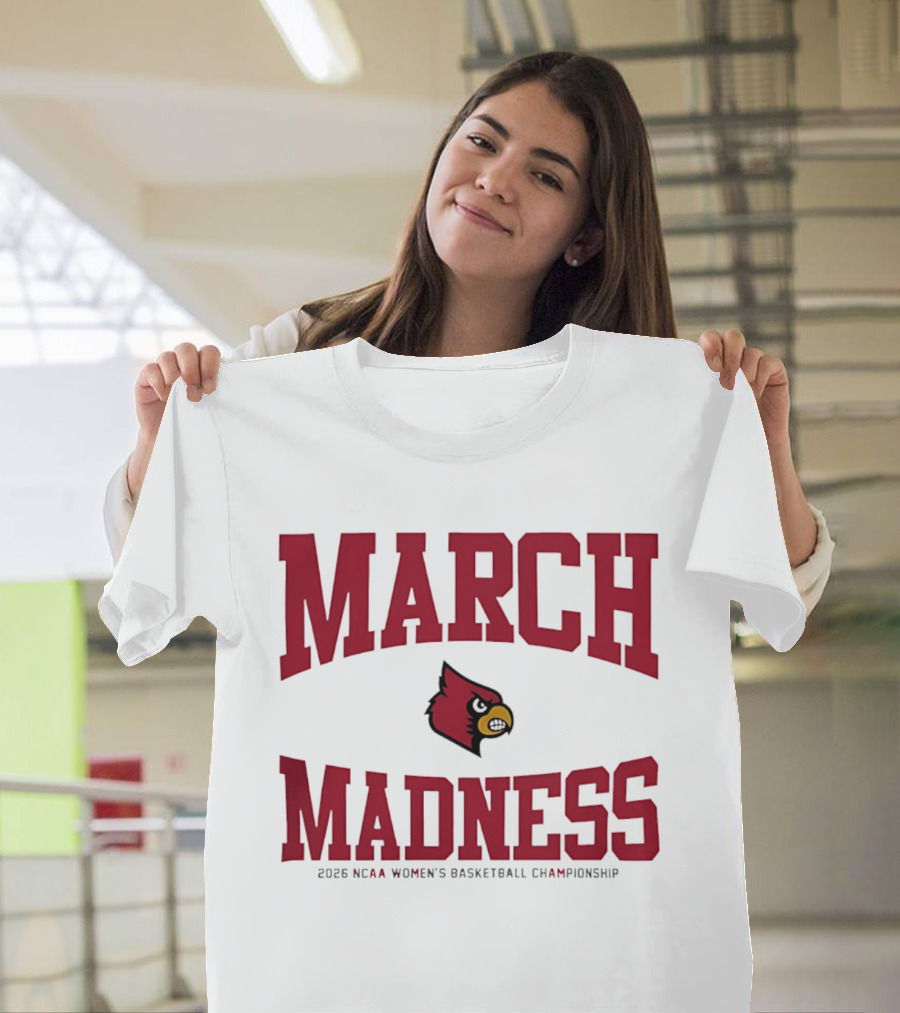 Louisville Cardinals 2026 NCAA Women's Basketball March Madness Championship T-Shirt