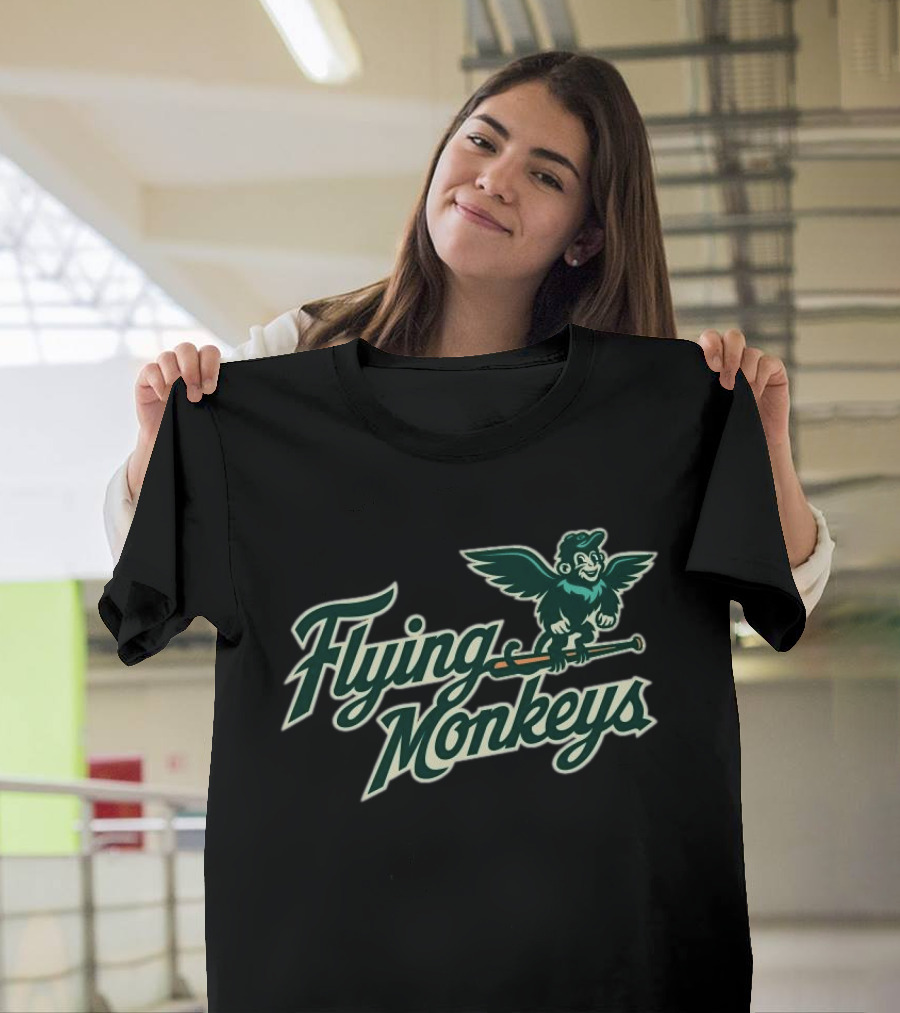 Greenwood Flying Monkeys 2026 New Summer Flying Monkeys Broomstick Fun T-Shirt