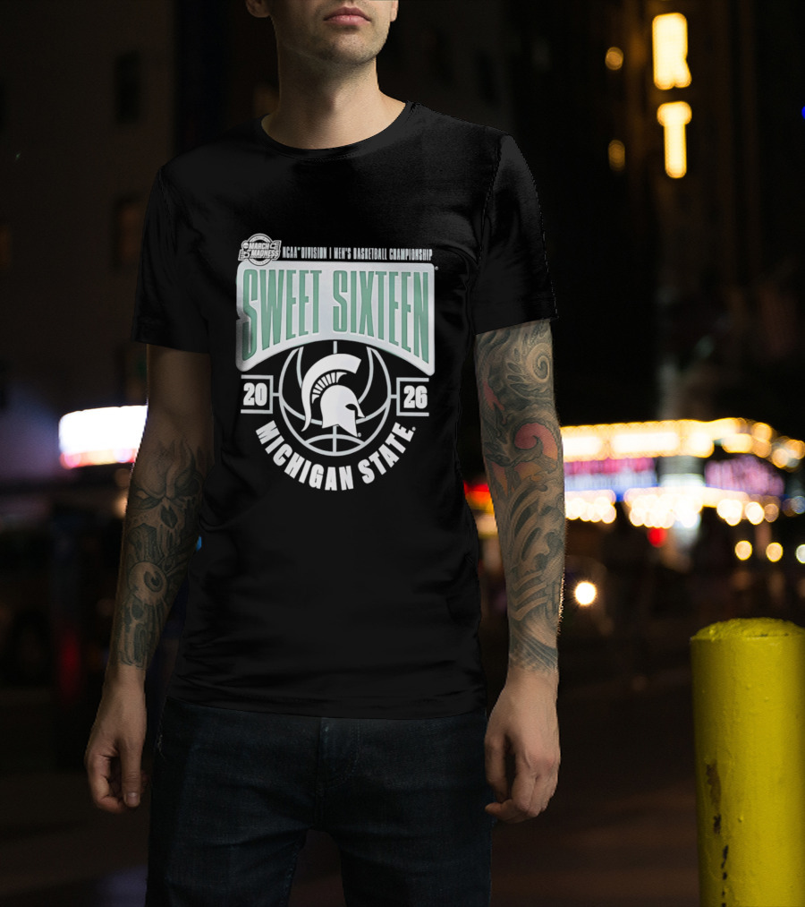 NCAA Division I Men's Basketball Championship Sweet Sixteen Michigan State 2026 T-Shirt