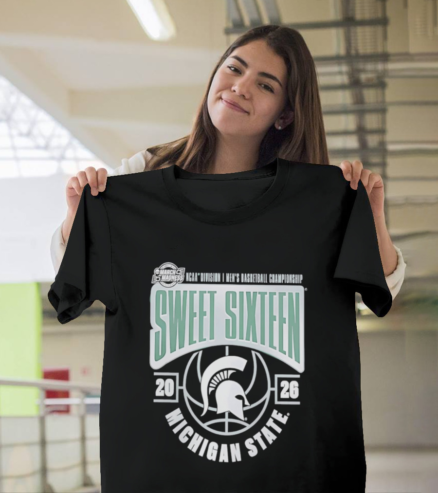 NCAA Division I Men's Basketball Championship Sweet Sixteen Michigan State 2026 T-Shirt
