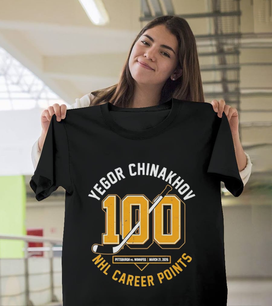 Yegor Chinakhov NHL Career 100 Points Achievement October 23, 2023 T-Shirt