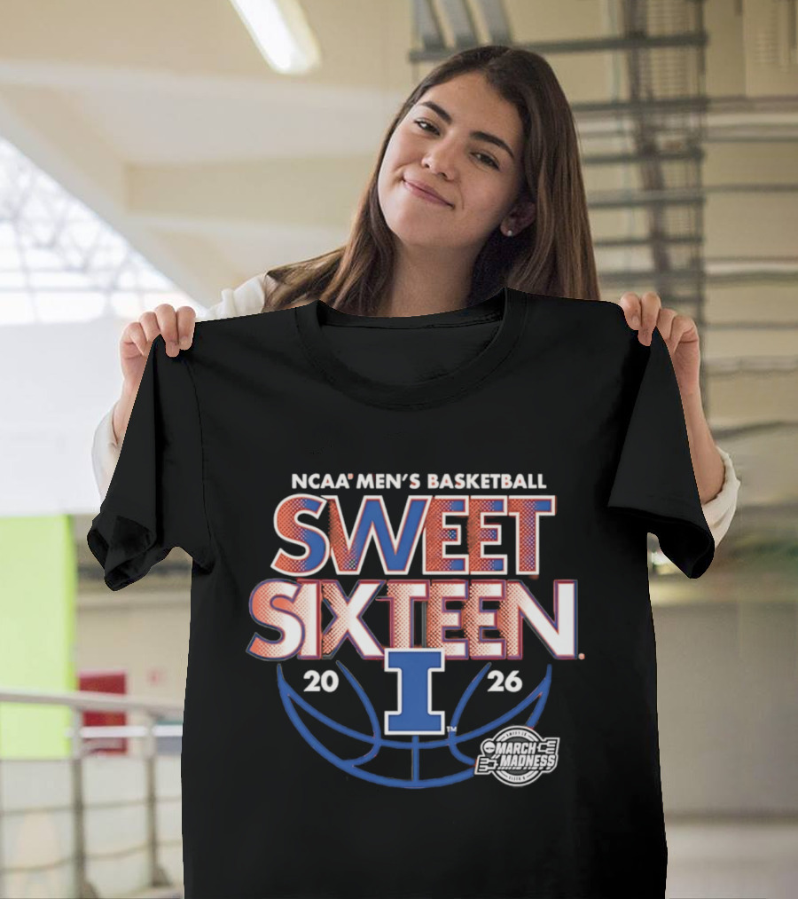 NCAA Men's Basketball Sweet Sixteen 2026 Illinois T-Shirt