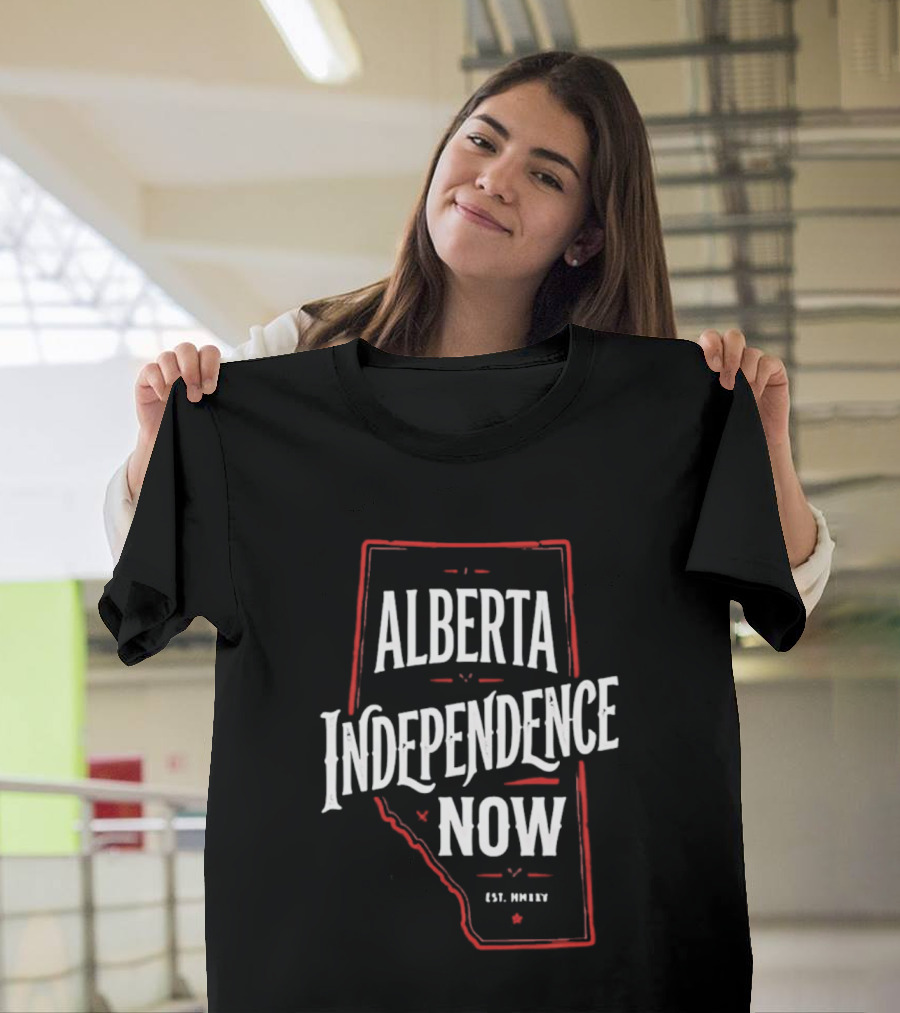 Alberta Independence Now Est. 2021 Map T-Shirt