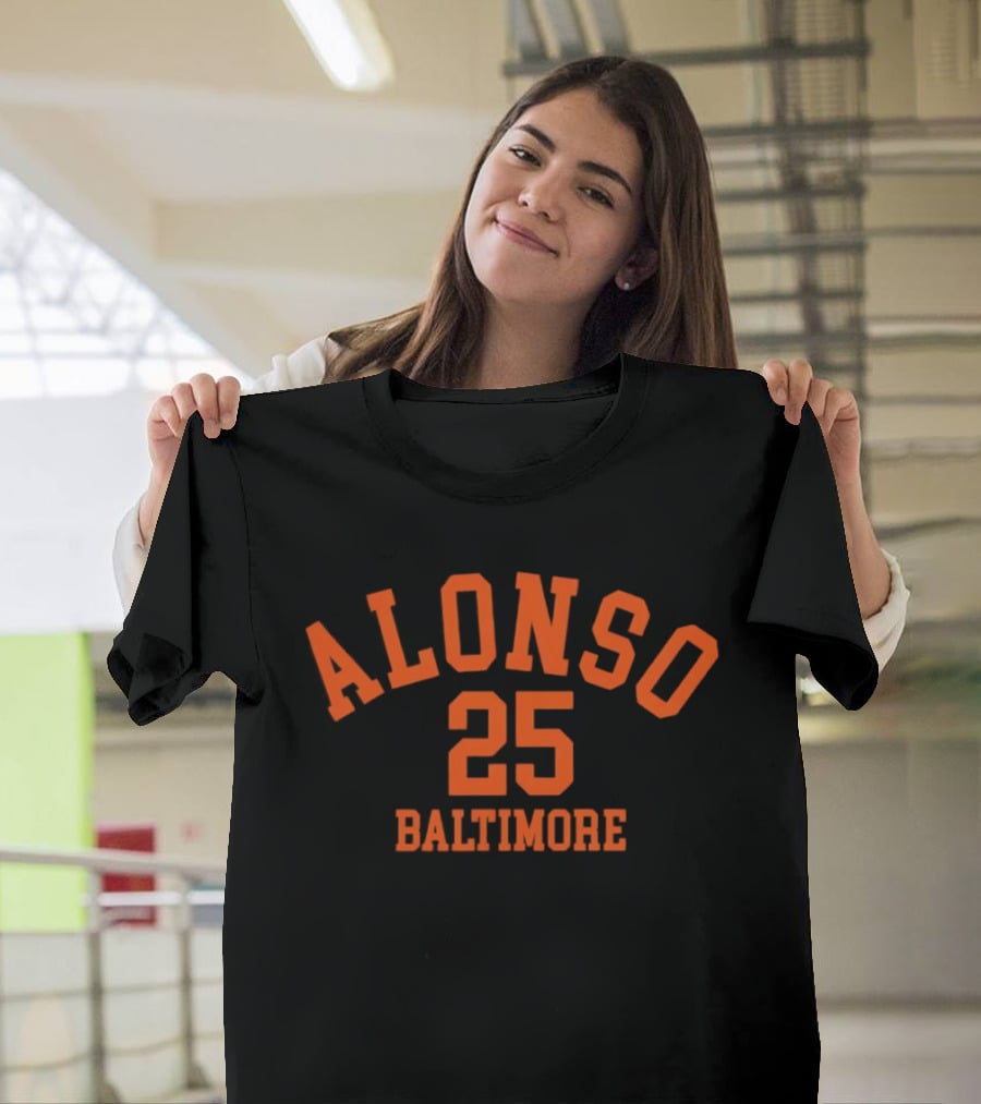 Alonso 25 Baltimore Orioles Baseball T-Shirt