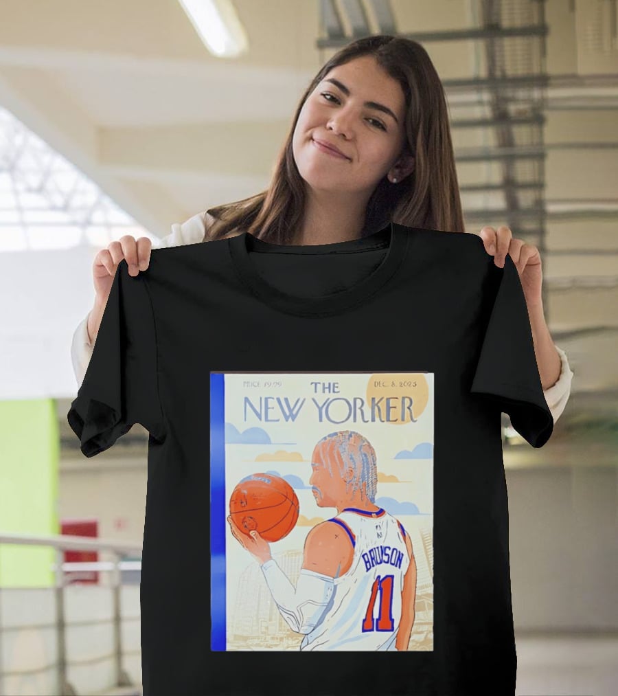 The New Yorker Jalen Brunson 11 New York Knicks Madison Square Garden December 8 2023 T-Shirt