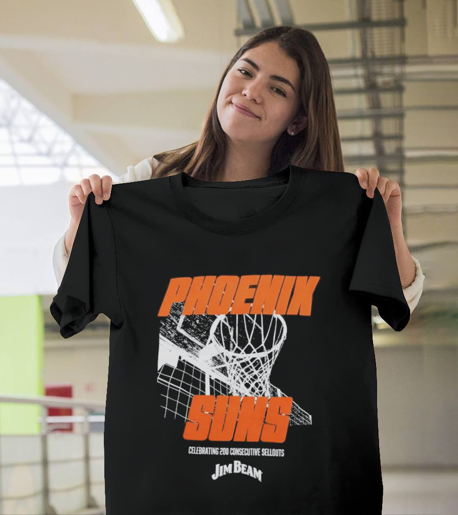 Phoenix Suns 200 Consecutive Sellouts Celebration Jim Beam T-Shirt