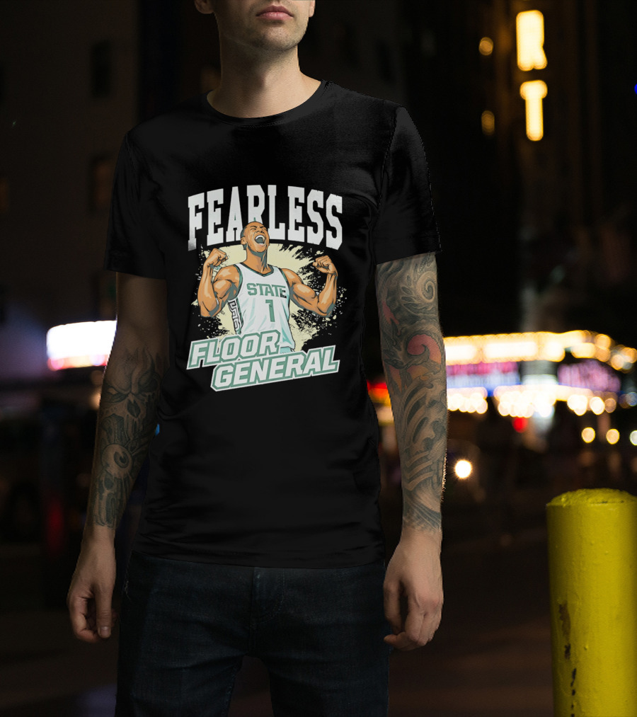 Fearless State 1 Floor General MM26 Michigan State Spartans T-Shirt