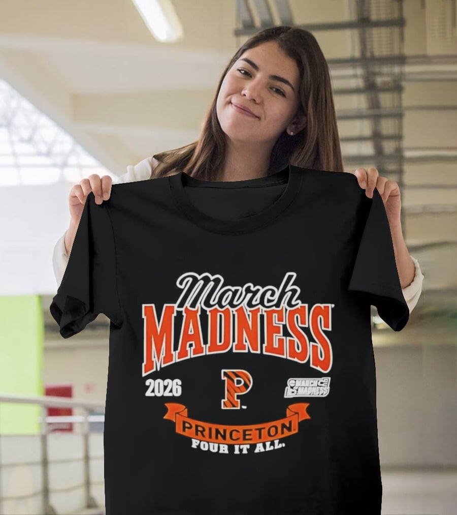 Princeton Tigers March Madness 2026 Four It All NCAA Women's Basketball T-Shirt