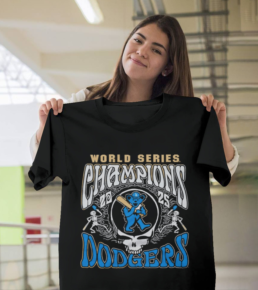 Los Angeles Dodgers Grateful Dead World Series Champions 2026 T-Shirt