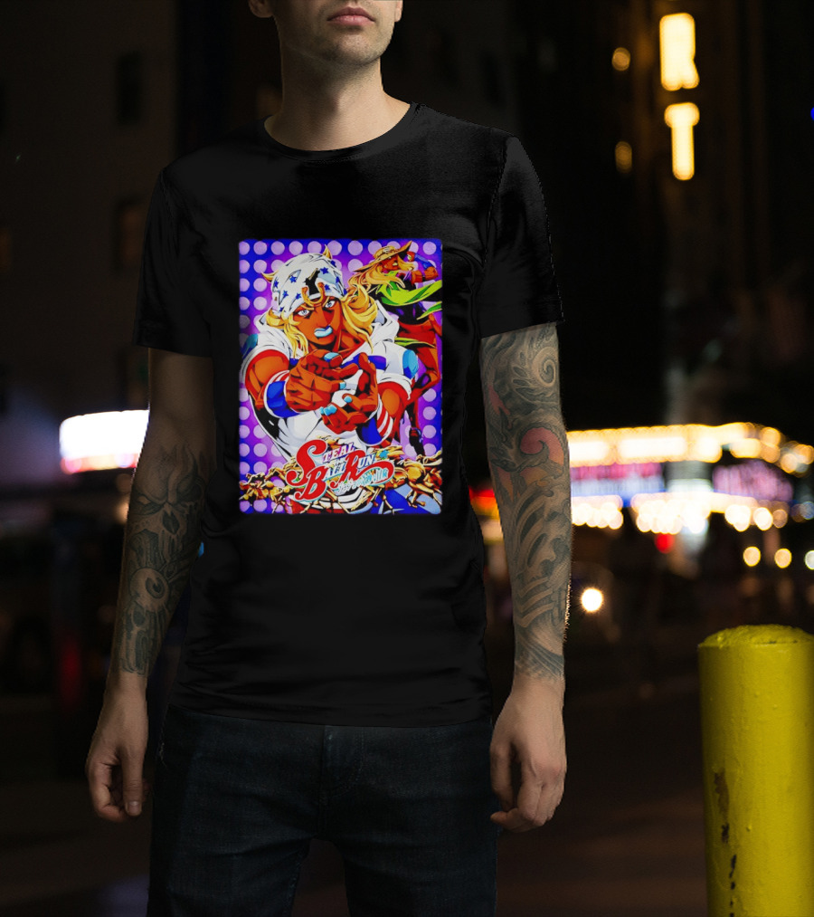 Steal Ball Run Anime JoJo's Bizarre Adventure Colorful Manga T-Shirt