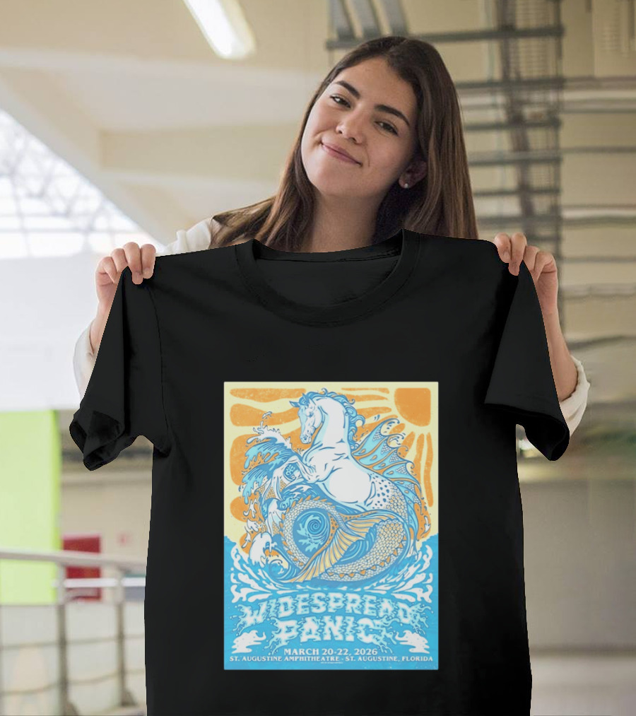 Widespread Panic March 20 22 2026 St Augustine Amphitheatre Florida Event T-Shirt